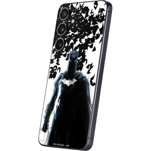 DC Comics Batman Holding batarang Art Galaxy S25 Skin
